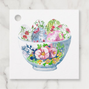 Watercolor-Osterei-Geschenkanhänger Geschenkanhänger