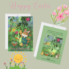 Watercolor Ostersonnengebäck - Kundenspezifische N Feiertagskarte