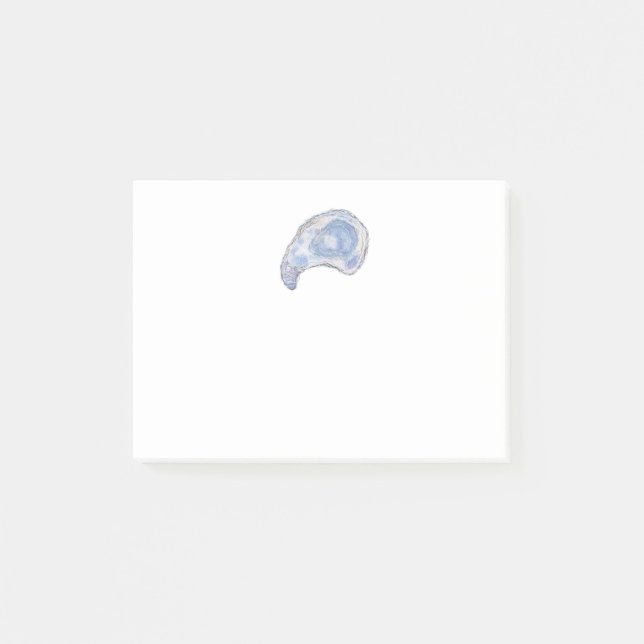 Watercolor Oyster Post-it notes Klebezettel (Vorderseite)