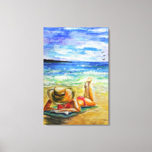 Watercolor Painting Canvas Print - One Perfect Day Leinwanddruck