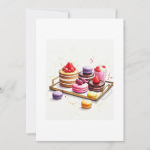 Watercolor Pastrys Einladung