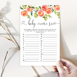 Watercolor Peach Kindernamensspiel