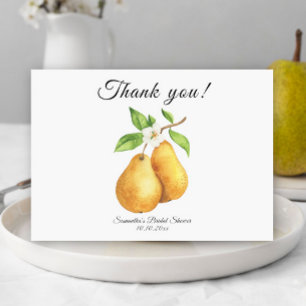 Watercolor Perfect Pear Danke Brautparty