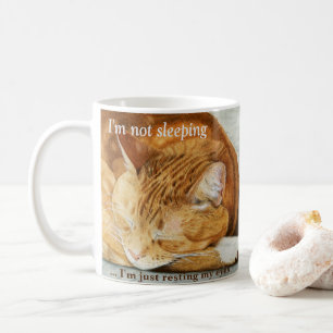 Watercolor-personalisierte Ingwer-Katzen-Tasse Kaffeetasse