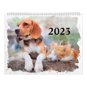 Watercolor Pets Calendar Dogs, Cats, Birds & More Kalender