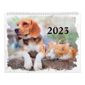 Watercolor Pets Calendar Dogs, Cats, Birds & More Kalender