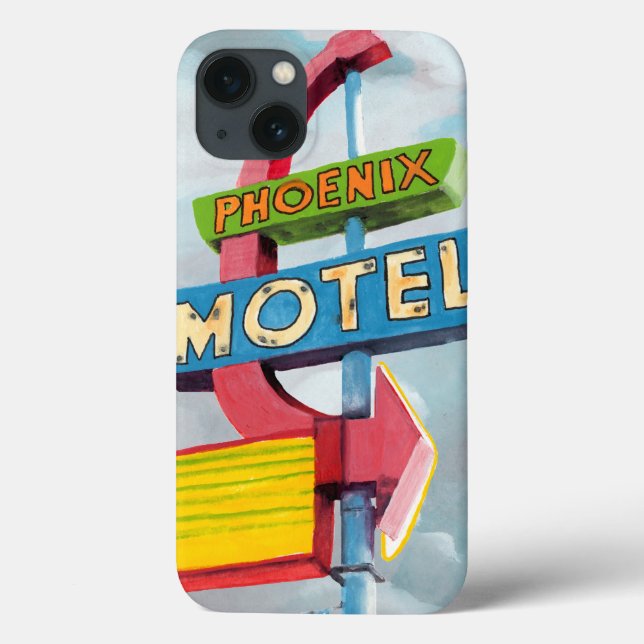 Watercolor Phoenix Motel Case-Mate iPhone Hülle (Rückseite)