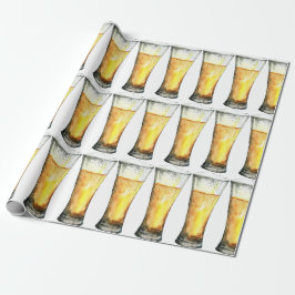 Watercolor Pilsner Glasses Geschenkpapier
