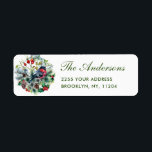 Watercolor Pine Cone Ball Christmas Bird Return<br><div class="desc">Überraschen Sie Ihre nahen und machen Sie die Feier unvergesslich mit dieser Kollektion: https://www.zazzle.com/collections/christmas_foliage_and_red_bird-119795290618938161?rf=238259176291992805 Für weitere Anpassungen klicken Sie bitte auf den Link "Weiter" und verwenden Sie unser Design-Tool,  um diese Vorlage zu modifizieren.</div>