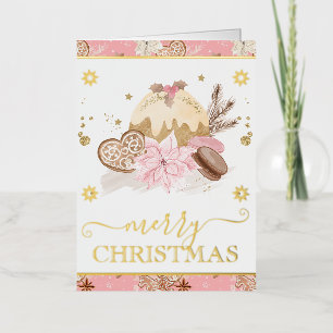 Watercolor Pink Cookies und Hot Cocoa Weihnachten