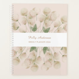 Watercolor Pink Floral Bouquet Wochenplaner