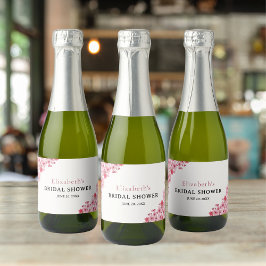 Watercolor Pink Sakura Flowers, Bridal Shower