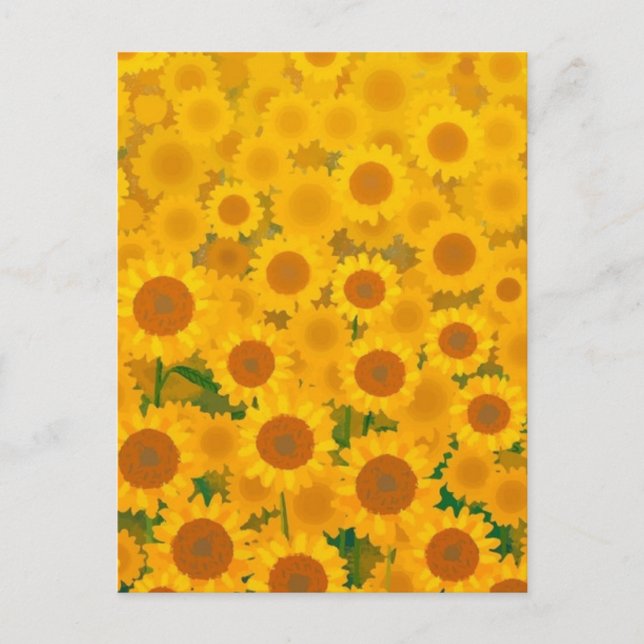 Watercolor 🌻 postkarte (Vorderseite)