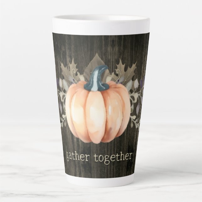 Watercolor Pumpkin Milchtasse (Vorderseite)