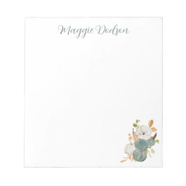 Watercolor Pumpkin Notepad Notizblock