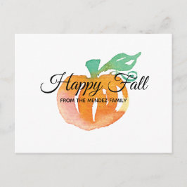 Watercolor Pumpkin Post Cards Postkarte