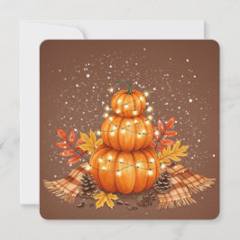 Watercolor pumpkin thanksgiving card  karte