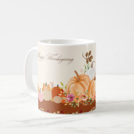Watercolor Pumpkin Thanksgiving Mug Art Kaffeetasse