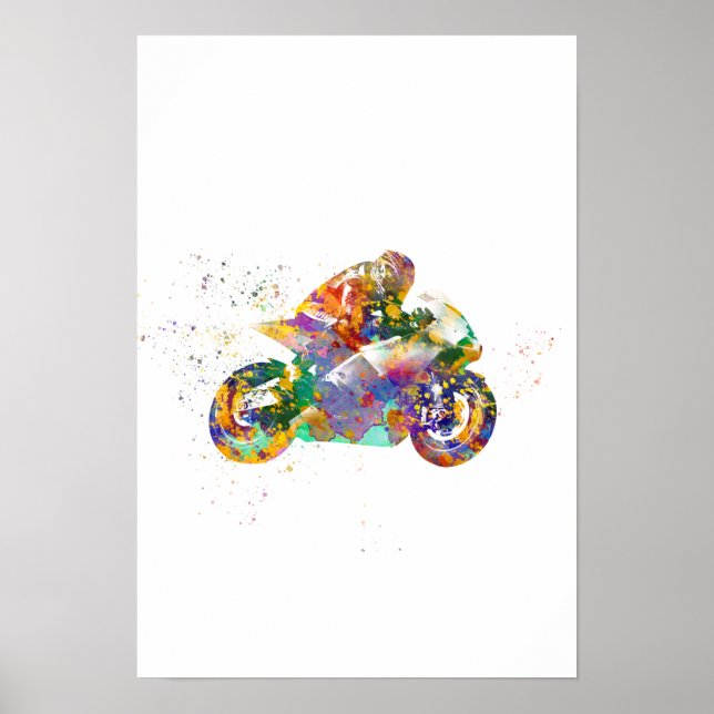 Watercolor Racing Poster (Vorne)