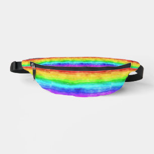 Watercolor Rainbow Design Fanny Pack Bag Bauchtasche