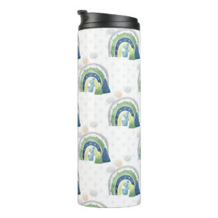 Watercolor Rainbow-Muster Thermosbecher