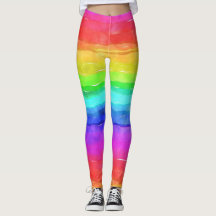 Watercolor Rainbow Strips Design