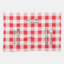 Watercolor Red Check