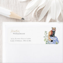 Watercolor Red Panda