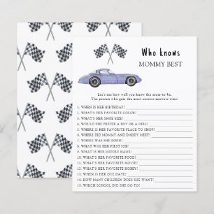 Watercolor Rennwagen - Wer kennt Mami am besten?