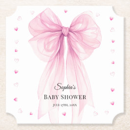 Watercolor Ribbon Coquette Party Tableware Untersetzer