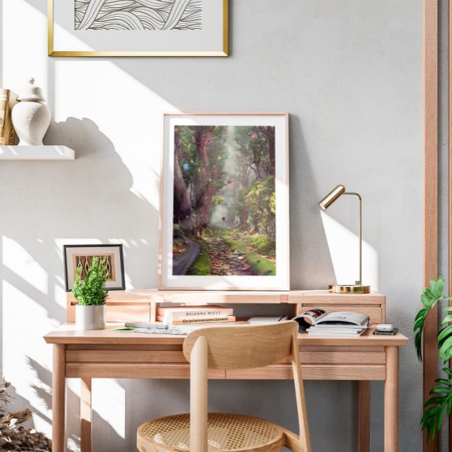 Watercolor Rock Road Poster (Von Creator hochgeladen)