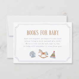 Watercolor Rocking Horse Books for Baby Einladung