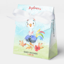 Watercolor Rooster Baby Showfarm Geschenkschachtel