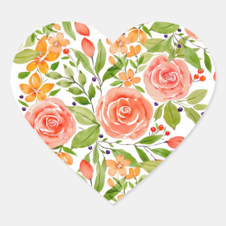 Watercolor Rose Bouquet Stickers