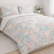 Watercolor Rose Patchwork