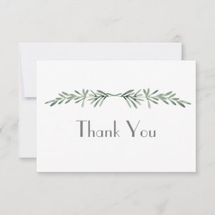 Watercolor Rosemary Dankeskarte