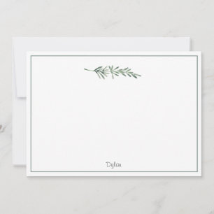 Watercolor Rosemary Mitteilungskarte