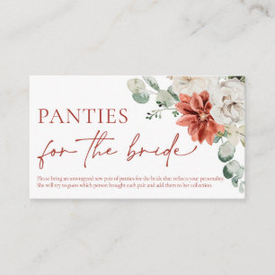 Watercolor Roter Winter Weihnachts-Panty Raffle Sp Begleitkarte