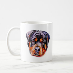 Watercolor Rottweiler Kaffeetasse