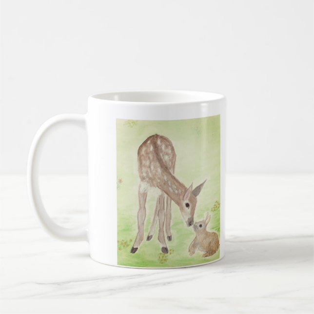 Watercolor-Rotwild-Tasse Tasse (Links)