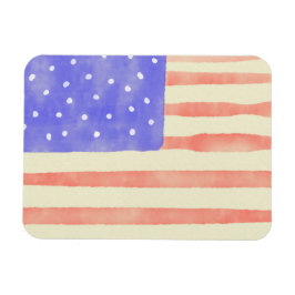Watercolor rustikale US-Flagge Magnet