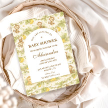 Watercolor-Safari-Tiere Baby Shower