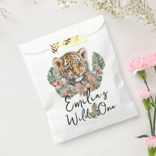Watercolor-Safari-Wilder-Eins-Baby-Tigerjunges-Geb Geschenktütchen