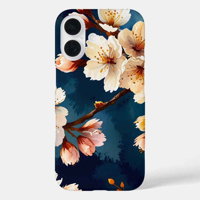 Watercolor Sakura Dreams Case-Mate iPhone Hülle (Rückseite)