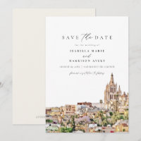 Watercolor San Miguel Mexico Save the Date