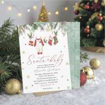 Watercolor-Santa-Baby-Winter-Baby-Party werdende M