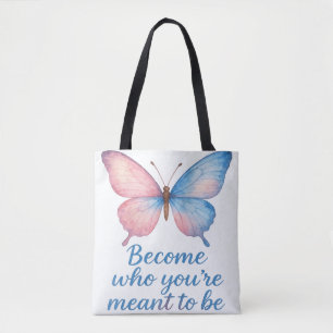 Watercolor-Schmetterling-Motiv-Tasche