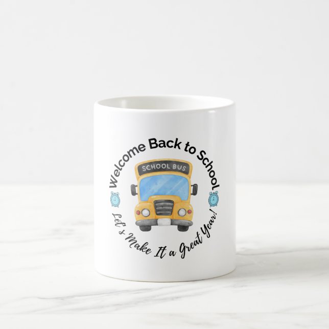 Watercolor School Bus Mug Kaffeetasse (Mittel)