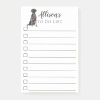 Watercolor-schwarzer Labrador-Hund personalisiert