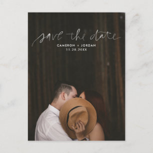 Watercolor Script Save the Date Postkarten